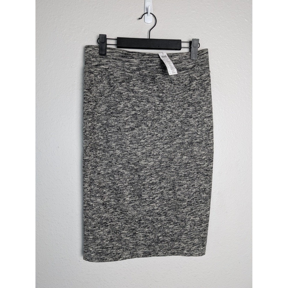 Lindex Skirt Womens S‎ Gray Straight Pencil Knee Length Elastic Pull On